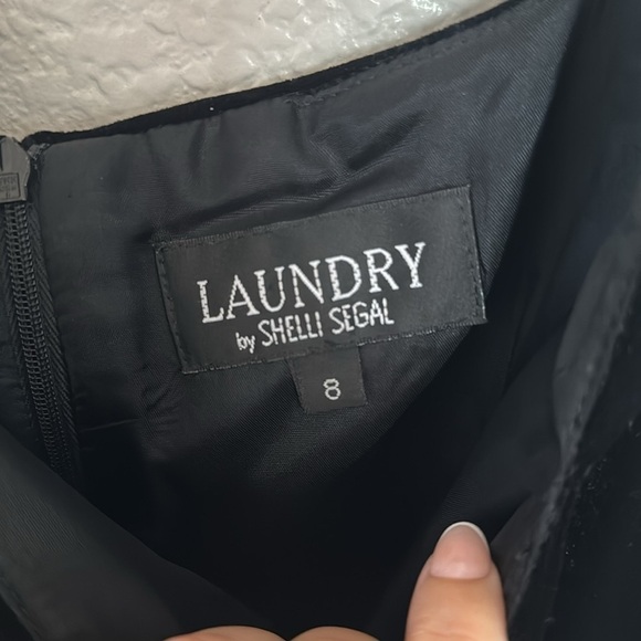 Laundry by Shelli Segal 90’s Black Dress Size 8 - Picture 3 of 6